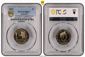 2022 $1 Overland Telegraph Line MS67