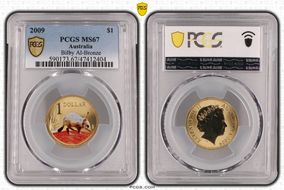 2009 $1 Bilby Al-Bronze MS67
