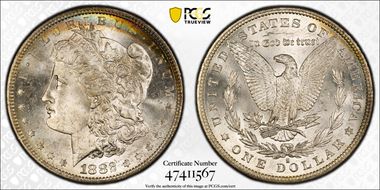 1882-S $1 MS67