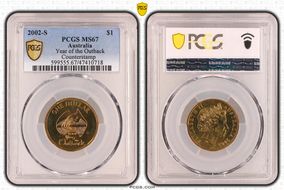 2002-S $1 Year of the Outback Counterstamp MS67