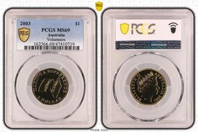 2003 $1 Volunteers MS69