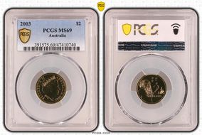 2003 $2 MS69