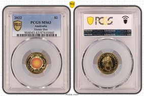 2022 $2 Honey Bee Colorized MS63