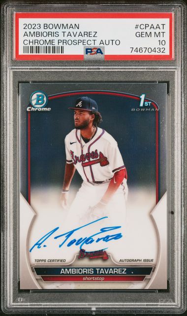 2023 Bowman Bowman Chrome #CPAAT Ambioris Tavarez front