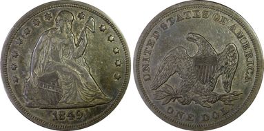 1849 $1 XF45