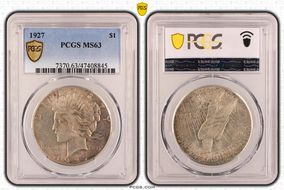 1927 $1 MS63