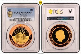 2001 $10 The Future PR69DCAM