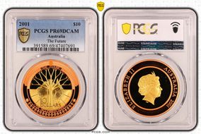 2001 $10 The Future PR69DCAM