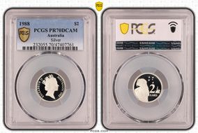 1988 $2 Silver PR70DCAM