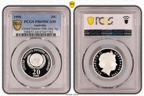 1998 20C United Nations 50th Ann. Ag PR69DCAM