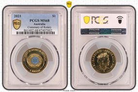 2021 $1 Centenary of Rotary MS68