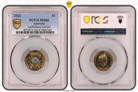 2021 $2 Ambulance Service Colorized MS66