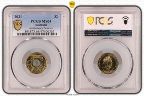 2021 $2 Ambulance Service Colorized MS64