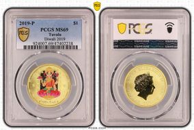 2019-P $1 Diwali 2019 MS69