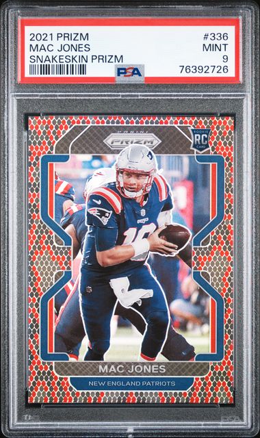 Mac Jones Rookie Gold Mosaic Rookie #306 Panini Prizm 2021