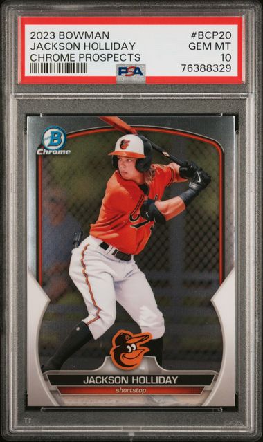 JACKSON HOLLIDAY 2022 Bowman Draft 1st #BD168 Baseball Rookie Card