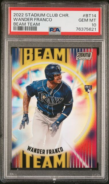 2022 Topps TOPPS STADIUM CLUB CHROME BEAM TEAM Blue #BT14 Wander Franco front