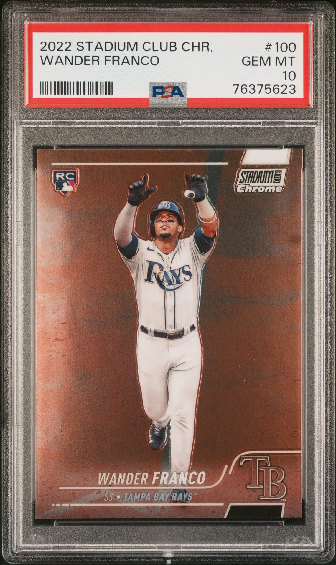 2022 Topps TOPPS STADIUM CLUB CHROME #100 Wander Franco front