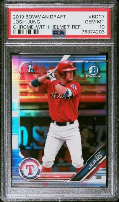2019 Bowman Bowman Draft Refractor #BDC7 Josh Jung W front