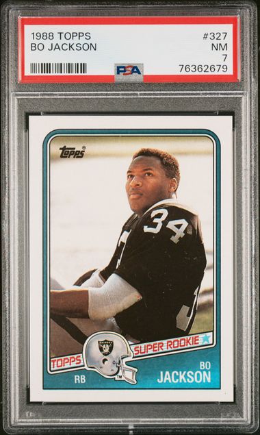  1988 Topps Bo Jackson Rookie #327 Raiders PSA 9