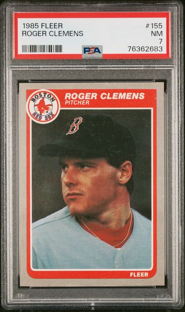 At Auction: Lot of (3) 1985 Roger Clemens Baseball Rookie Cards