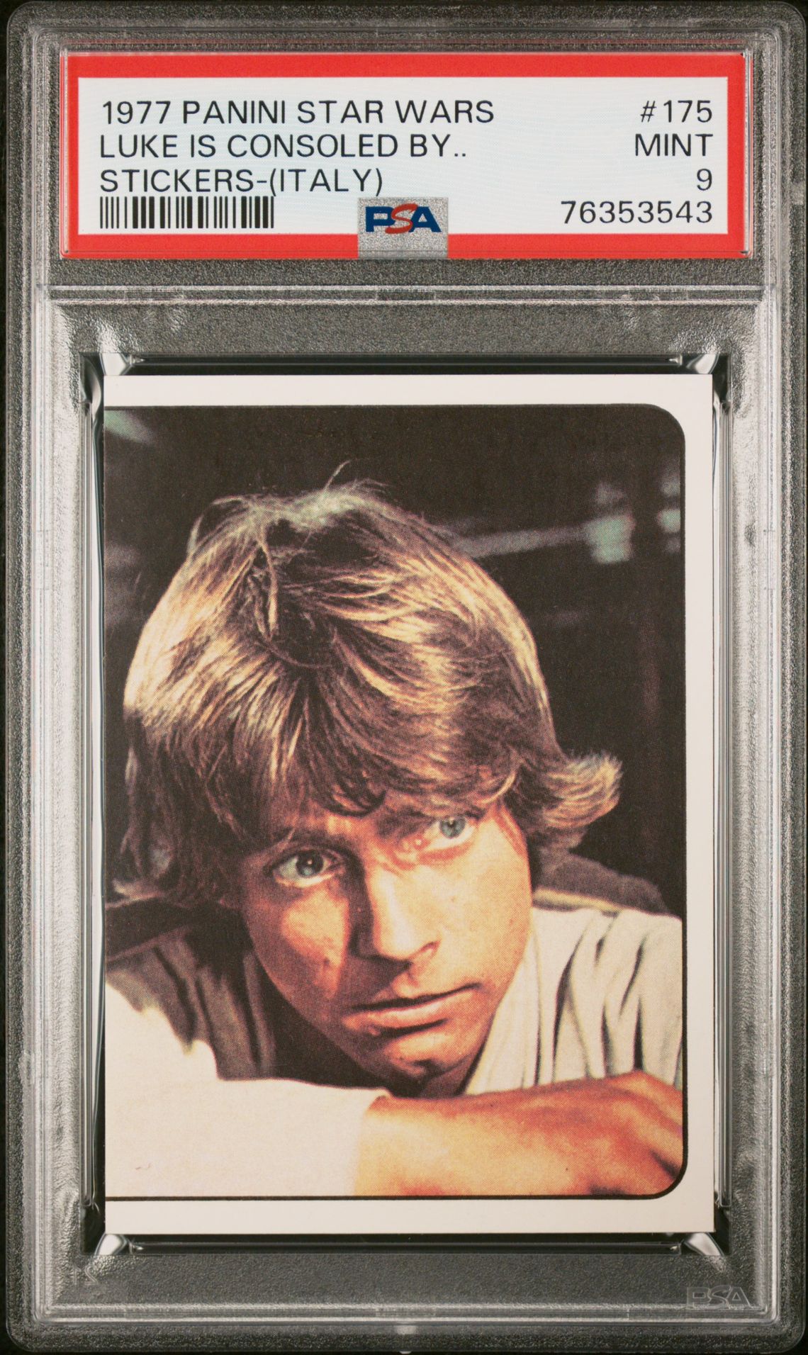 1977 Panini PANINI STICKERS STAR WARS (ITALY) (ITALY) #175 Luke Is Consoled By... front