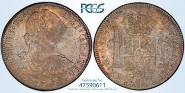 1790-Mo FM 8 R Yon-M8-90-IV Calico-951 CAROLUS IV AU58