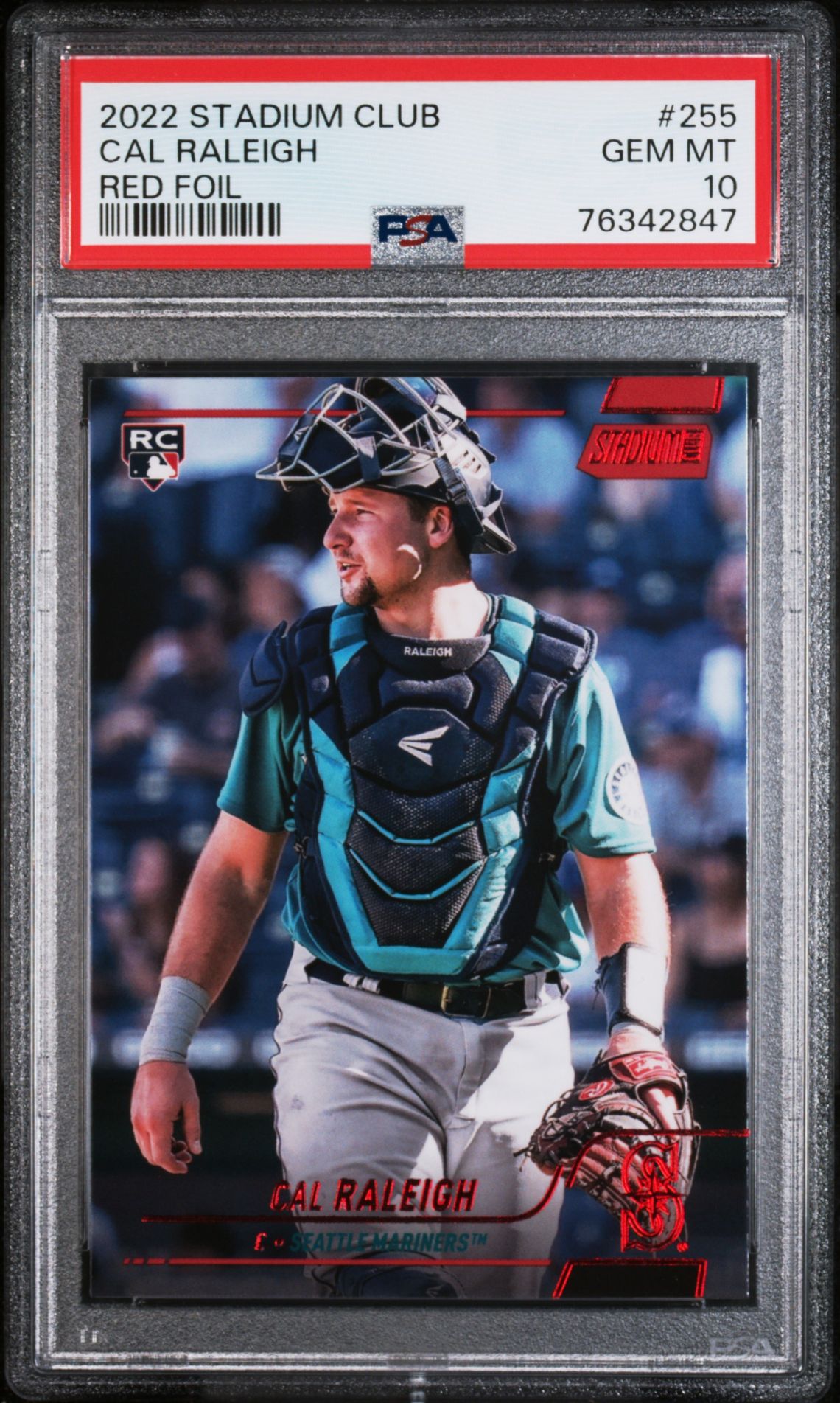 2022 Topps TOPPS STADIUM CLUB RED FOIL #255 Cal Raleigh front