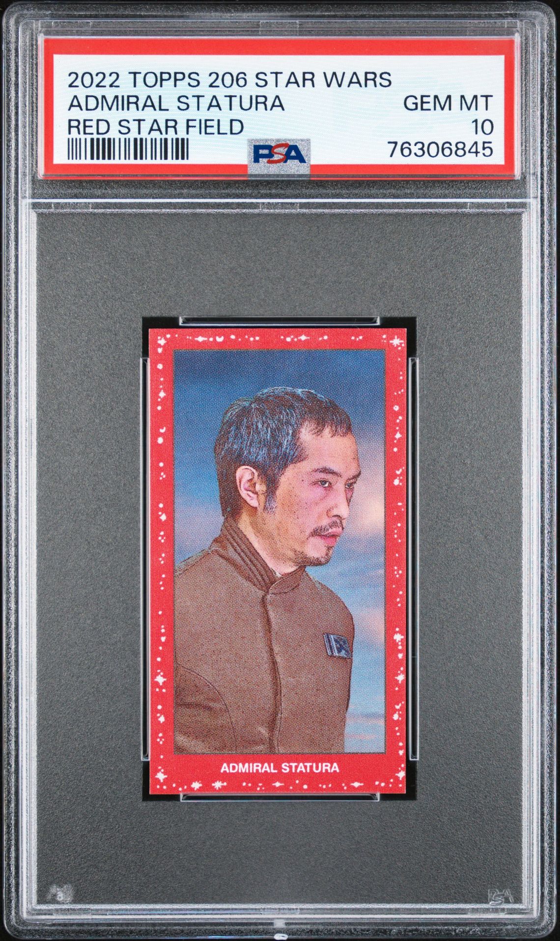 2022 Topps TOPPS 206 STAR WARS Red Admiral Statura front