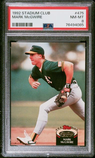 1987 Topps #366 Mark Mcgwire – PSA NM-MT 8 on Goldin Auctions