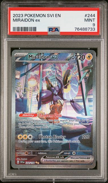 2023 Pokemon Scarlet & Violet Double Rare Holofoil #081 Miraidon ex - PSA  GEM MT 10 on Goldin Auctions