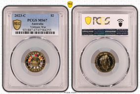 2023-C $2 Vietnam War Colorized MS67