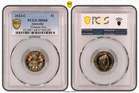 2023-C $2 Vietnam War Colorized MS68