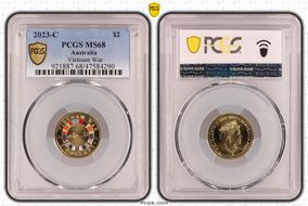 2023-C $2 Vietnam War Colorized MS68