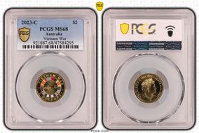 2023-C $2 Vietnam War Colorized MS68