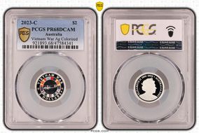 2023-C $2 Vietnam War Colorized  Ag PR68DCAM