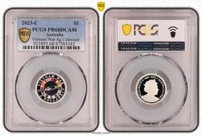 2023-C $2 Vietnam War Colorized  Ag PR68DCAM