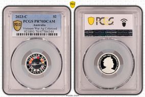 2023-C $2 Vietnam War Colorized  Ag PR70DCAM