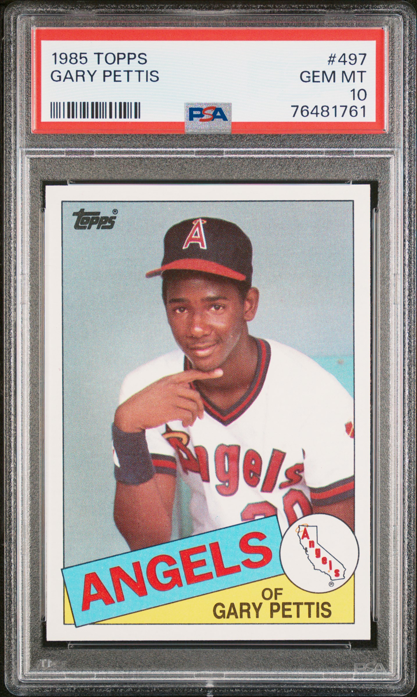 Gary Pettis 1985 Topps