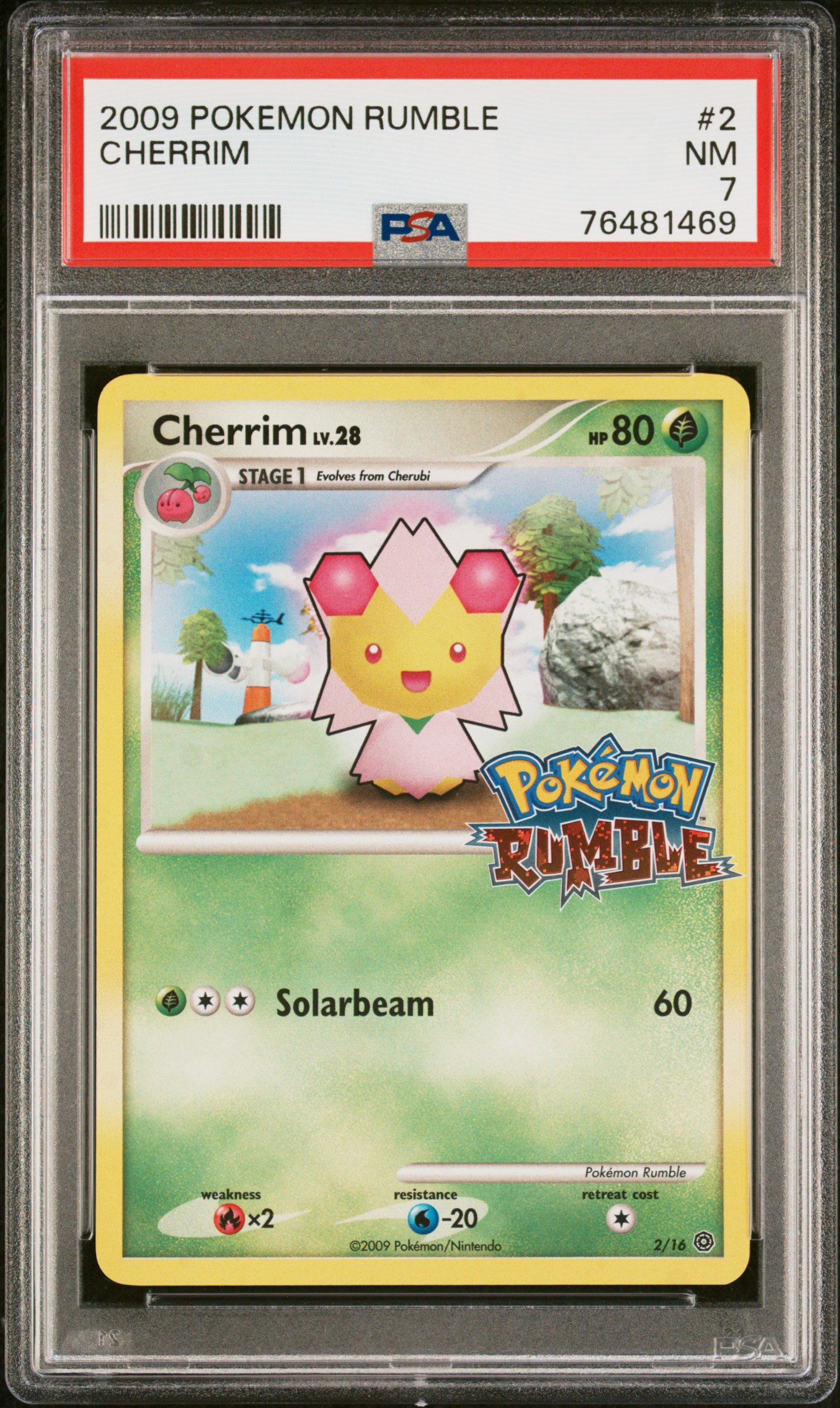 2009 Pokemon Rumble 2 Cherrim – PSA NM 7