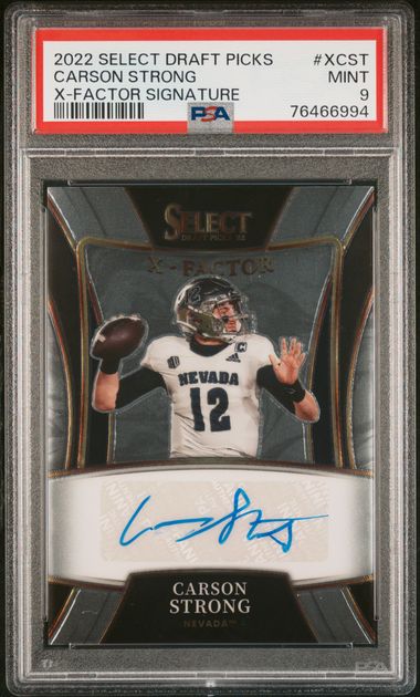 2022 PANINI SELECT DRAFT PICKS X-FACTOR SIGNATURES #XCST CARSON STRONG X-FACTOR SIGNATURE