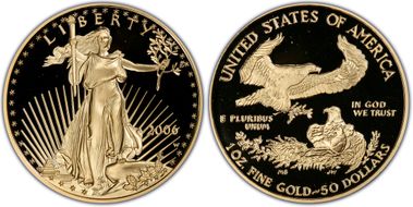 2006-W $50 Eagle-20th Anniversary Eagle - 20th Anniversary First Strike PR69DCAM