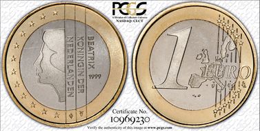 1999 € 1 MS66