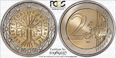2000 € 2 MS66