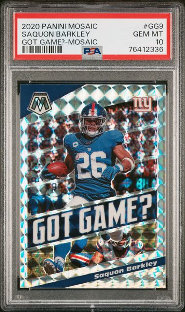 Saquon Barkley 2020 Panini Mosaic Football Card New York 