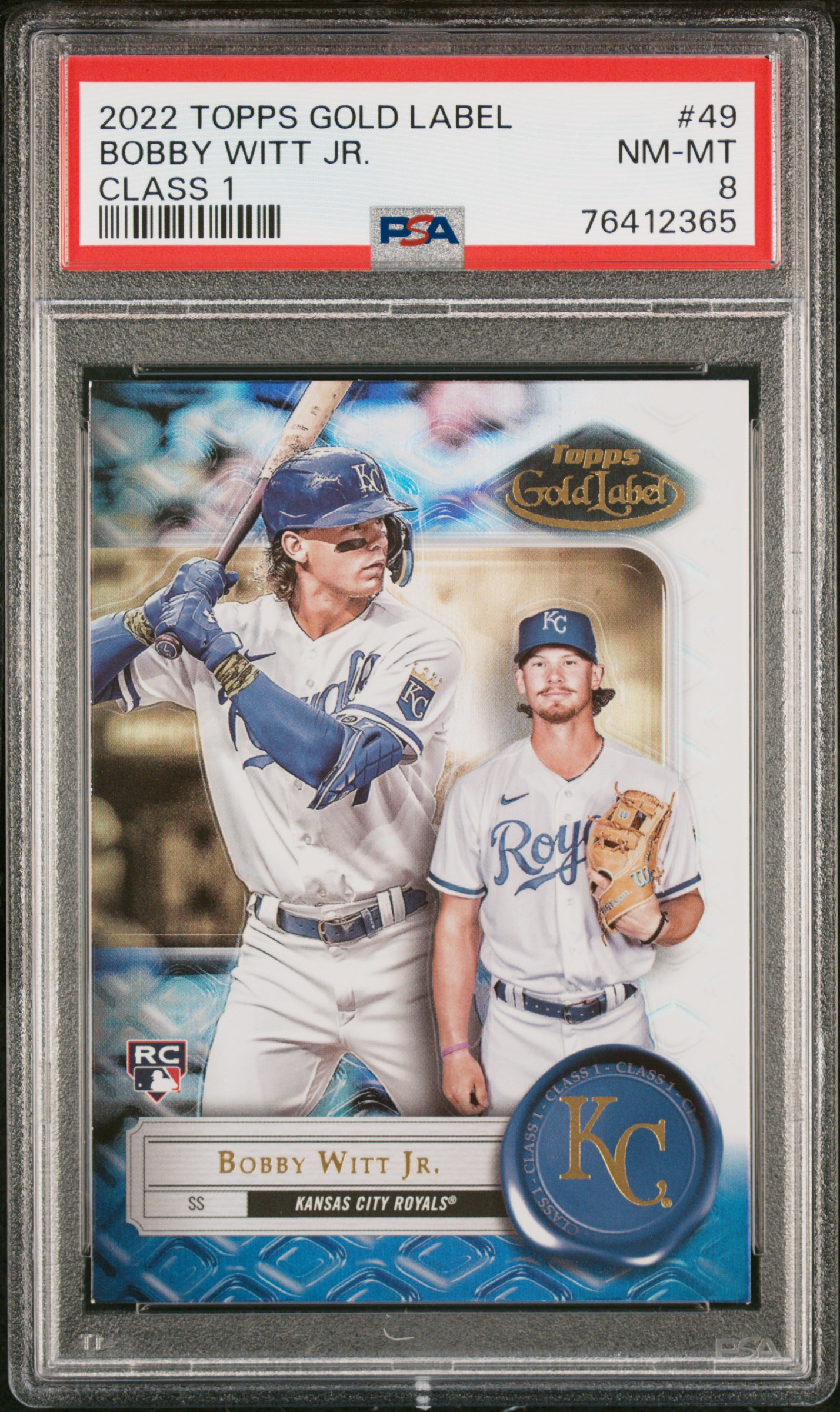 2022 Topps Gold あざとい Label boby witt jr 直筆サイン