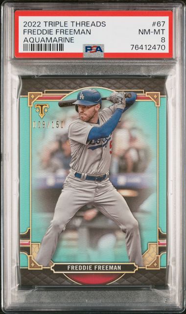 2022topps triple threadsフレディフリーマン サイン-