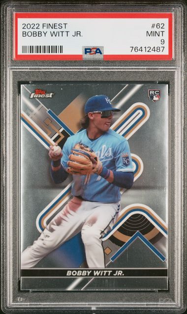 2023 Topps Finest Bobby Witt Jr. WBC Throwback USA Gold Refractor