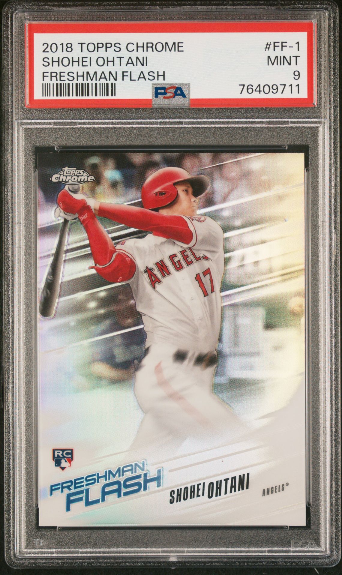 2018 Topps TOPPS CHROME FRESHMAN FLASH #FF-1 Shohei Ohtani front