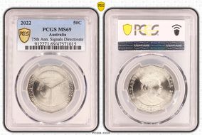 2022 50C 75th Ann. Signals Directorate MS69